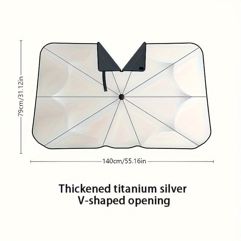 Car sunshade folding umbrella