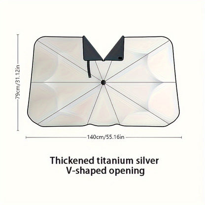 Car sunshade folding umbrella