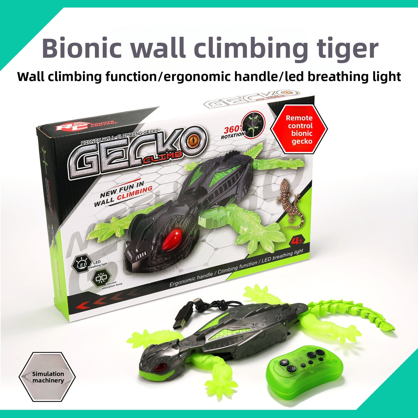 Bionic Gecko Wall Climbing Remote Control Toy