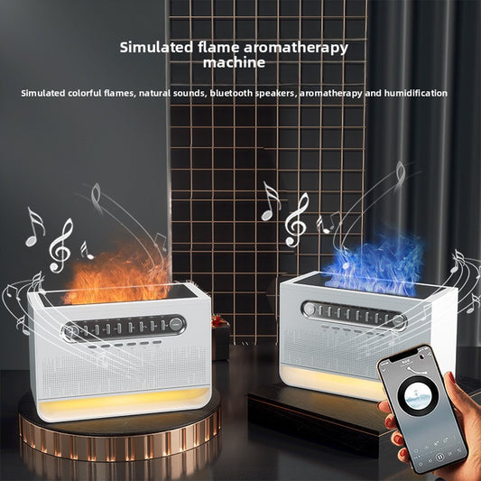 Indoor Bluetooth Speaker with Colorful Flame