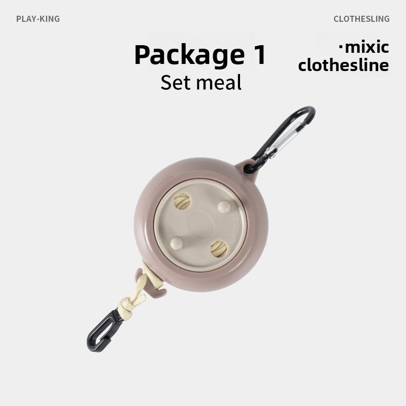 Non-drilled invisible clothes drying line